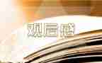 心得体会观后感优质5篇
