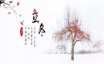 立冬的活动总结8篇